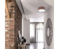 Lamkur lubinis šviestuvas Lamkur Vivian 48420 lubinis šviestuvas apskritimas 1x60W E27 ruda/balta