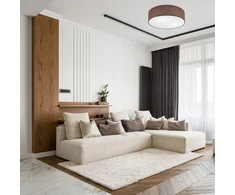 Lamkur lubinis šviestuvas Lamkur Vivian 48512 lubinis šviestuvas apskritimas 2x60W E27 ruda/balta