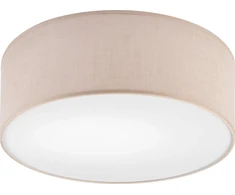 Lamkur lubinis šviestuvas Lamkur Vivian 48413 boho lubinis šviestuvas apskritimas 1x60W E27 smėlio spalvos/balta