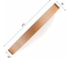 Lamkur lubinis šviestuvas, medinis ąžuolinis LED lubinis šviestuvas, 3 taškų išgaubtas, 47 cm