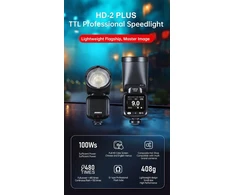 „Jinbei“ blykstės lempa reporterska „Jinbei HD-2 Plus“ su „Sony“ tvirtinimu