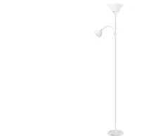 Grindų lempa Platinet PLATINIO RIEDMENS LEMPAS E27 + E14 Baltas [45177]