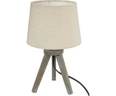 Šviestuvas stalinis su gaubtu kreminis D18,5xH32 cm Atmosphera 161510A