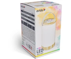 Lampa stołowa Avide Avide ALPDL-RGB-PB-N lampa stołowa 1,8 W LED Baltas, Drewno