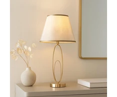 Stalinė lempa Belideco Stalinė lempa GLAM FLUSH, metalinė, auksinė, Ø 30x58 cm