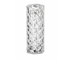 Stalinė lempa iLike Crystal Touch RGB LED su "Bluetooth" garsiakalbiu, aplinkos apšvietimo naktinė lemputė su nuotolinio valdymo pulteliu (ILICTLBS)
