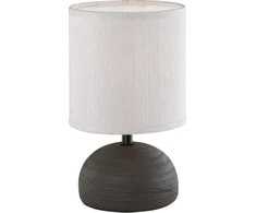 Lampa stołowa lampa stołowa Luci 14 x 23 cm E14 keramikinė 40W tamsiai ruda