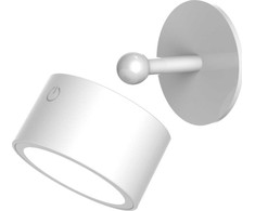 Sieninis šviestuvas Lampa stołowa New Garden New Garden ROLL 8 BATTERY baltas