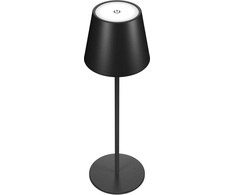 Lampa stołowa Realpower RealPower LED-Tischlampe dimmbar kalt/warm mit Akku, schwar