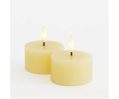 Žinoma, čia yra išverstas tekstas: Stalinė lempa Sirius Sille Žvakutės tealight 2 vnt. komplektas Ø6xH3,4cm Šviesiai geltona