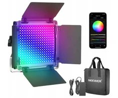 Neewer studijinė lemputė, galinga LED lemputė 660 diodų RGB 50 W, 3200–5600 K, skirta foto, video, vlog / Neewer / Rgb660 Pro Ii Led / 10105695