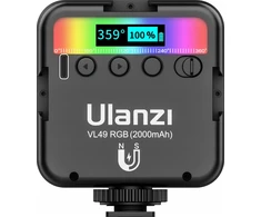 LED Šviestuvas Ulanzi VL49 RGB, WB (2500 K - 9000 K)