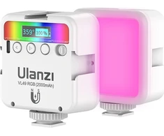 Lempa - Lampa Ulanzi Vl49 Rgb Balta/mėlyna 2500k-9000k