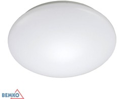 Lubinis šviestuvas Bemko 12W LED plafonas su judesio davikliu TOKAR, baltas, 3000K, IP44