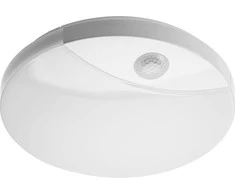 Lubinis šviestuvas GTV 16W LED plafonas LOGOS, baltas, 4000K, su judesio davikliu