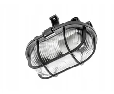 Sieninis šviestuvas GTV Priekinis šviestuvas SANGUESA KAY, maks. 40W, E27, AC220-240V, 50-60Hz, IP44, ABS/stiklas,