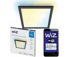 Lubinis šviestuvas PHILIPS WiZ Panel Tunable Baltas 36W kvadratinis juodas - lubų šviestuvas