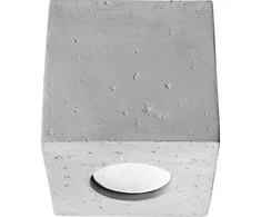 Lubinis šviestuvas Sollux Ceilings QUAD betonas