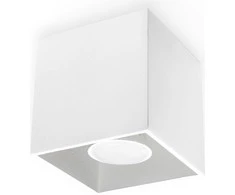 Lubinis šviestuvas Sollux Plafonas QUAD 1 baltas