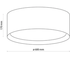 Lubinis šviestuvas Lampa sufitowa TK Lighting Lampa sufitowa JUTA 6584