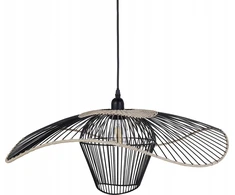 Pakabinamas šviestuvas Beliani Lampa wisząca LUNGA Metal Juodas