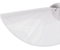 Pakabinamas šviestuvas Beliani Lampa wisząca LED LOIRE Metal Baltas