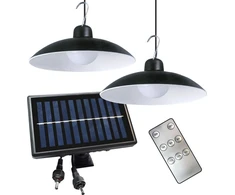 Pakabinamas šviestuvas Lampa wisząca Eko-Light Milagro lampa wisząca solarna Saturn EKO*9151 2x12W LED 150 lm 4000K IP45 podwójna juoda