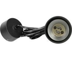 Orno BARBRA PLR GU10 pakabinamas šviestuvas, max 7W, IP20, apvalus, juodas, aliuminio