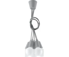 Sollux Lighting Pakabinamas šviestuvas DIEGO 5 pilkas