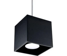 Sollux Pakabinamas šviestuvas QUAD 1 juodas