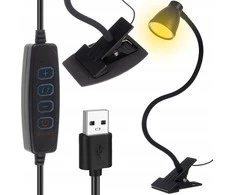 USB Stalinis šviestuvas su laikikliu - juodas Izoxis