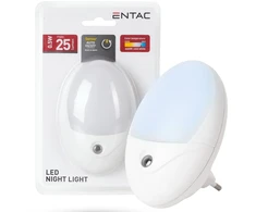 Lampka wtykowa do gniazdka ENTAC Entac ENL-O-0.5W-DS lampka nocna wtykana do gniazdka Lampka nocna do gniazdka
