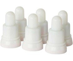 Lampki choinkowe Duni Ekstra LED światło, 7cm, Ø4cm, wielokolorowy i ciepły balta, komplektas 6 vnt.