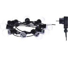 Emos grandinės lemputės 10x 5 LED, 2.25W skaidri, 5m IP44 šilumos balta ZY2053