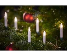 Lampki choinkowe Krinner Krinner Superlight Bavaria Mini Flame 12 pcs. Set Ivory