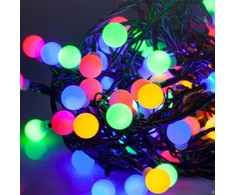 Lampki „Rebel“ LED lauko kalėdinės eglutės lemputės, 10 m, RGB su keičiamu apšvietimo režimu