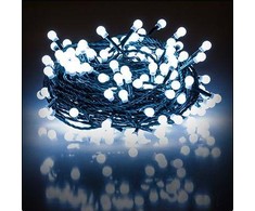 Kalėdų eglutės žiburiai Retlux 100 LED balta šalta