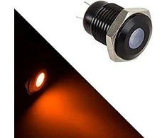 Lamptron Vandalism-protected LED - oranžinis, juodas housing