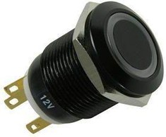 Lamptron Vandalism-protected LED – mėlynas, juodas housing