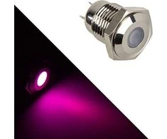 Lamptron Vandalism-protected LED – violetinė, sidabrinis housing