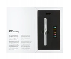 Lamy Safari 0B1 All Baltas plunksnakočiai rašiklis, 6 spalvoti žiedai, EF antgalis, baltas (LY4040701)