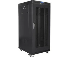 LANBERG laisvai pastatomas stelažas 19 colių spintelė 15U 800x1000 tinklelio durys LCD plokščias paketas juodas