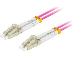 LANBERG šviesolaidinis laidas MM LC/UPC-LC/UPC dvipusis 5m LSZH om4 50/125 3.0mm violetinis