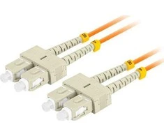LANBERG šviesolaidinis patchcord MM SC/UPC-SC/UPC dvipusis 5m LSZH om2 50/125 3.0mm oranžinis