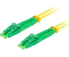 LANBERG šviesolaidinis patchcord SM LC/APC-LC/APC dvipusis 5m LSZH g657a1 3.0mm geltonas