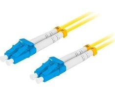 LANBERG šviesolaidinis laidas SM LC/UPC-LC/UPC dvipusis 3m LSZH g657a1 3.0mm geltonas