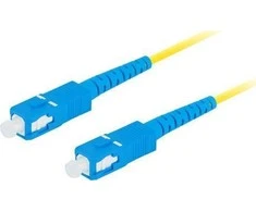 LANBERG šviesolaidinis patchcord SM SC/UPC-SC/UPC simplex 10m LSZH g657a1 3.0mm geltonas