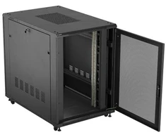 Lanberg szafa rack stojąca 19" 22U 800x1200 juoda drzwi perforowane