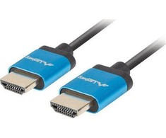 LANBERG HDMI M/M v2.0 cable 0.5m juodas 4K slim