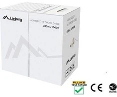 LANBERG LAN kabelis UTP cat.5e 305m oranžinis solid CU fluke